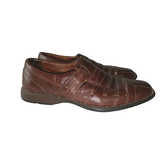 Josef Seibel Brown Woven Leather Fisherman Sandals Mens sz 9.5-10  / 43 EU Shoes main image 13